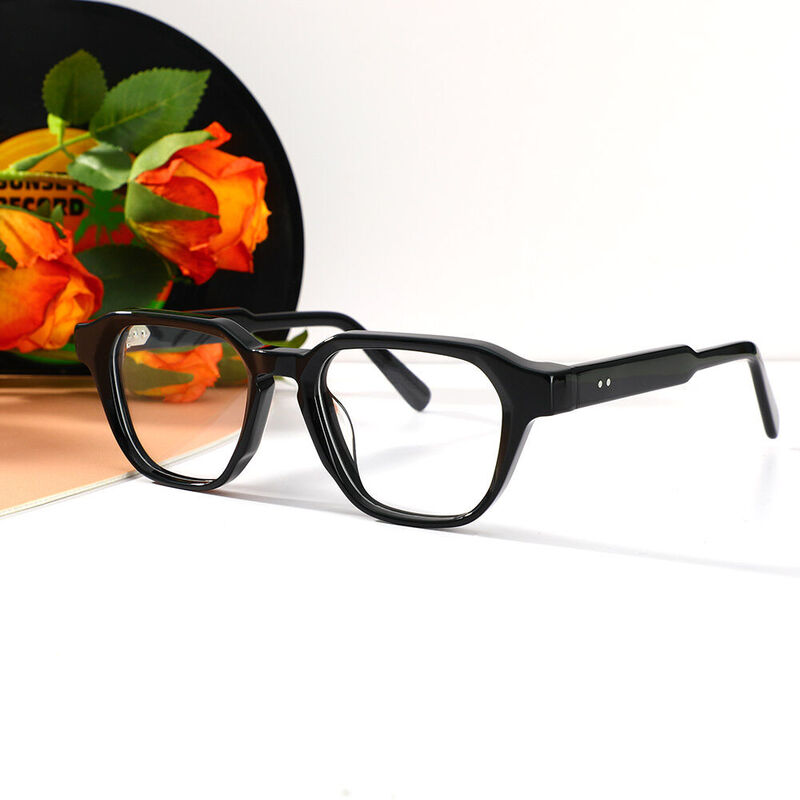 Patrick Square Black Glasses