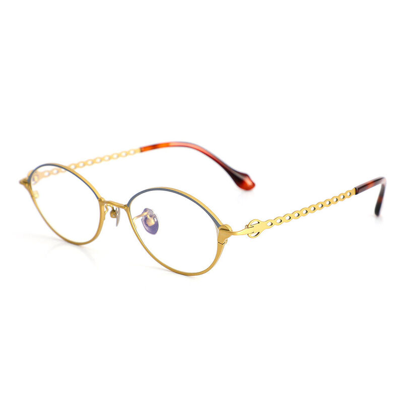 Gafas Graduadas Ovaladas Amarillas Les