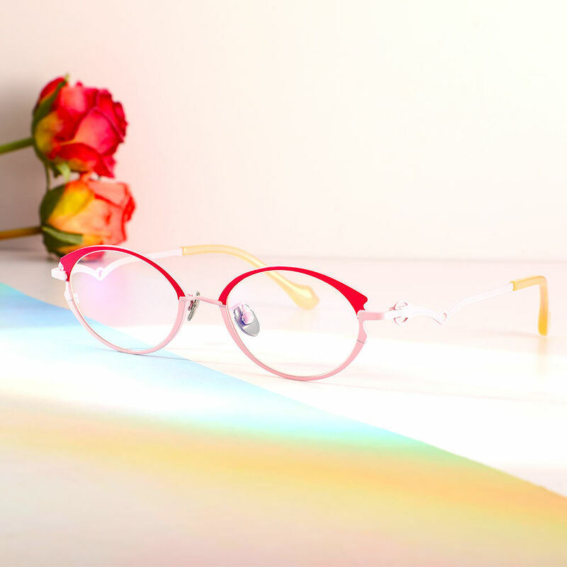 Gafas Graduadas Ovaladas Rosadas Rex