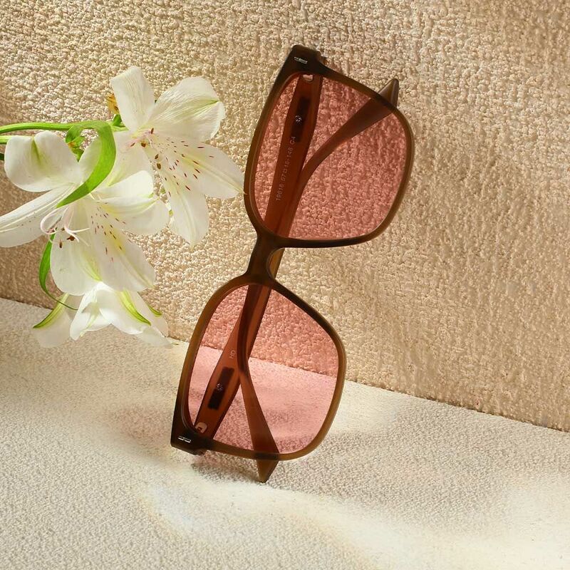 Jamie Square Pink Sunglasses