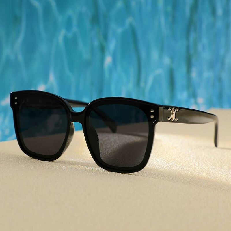 Rosalind Quadratische Graue Sonnenbrille