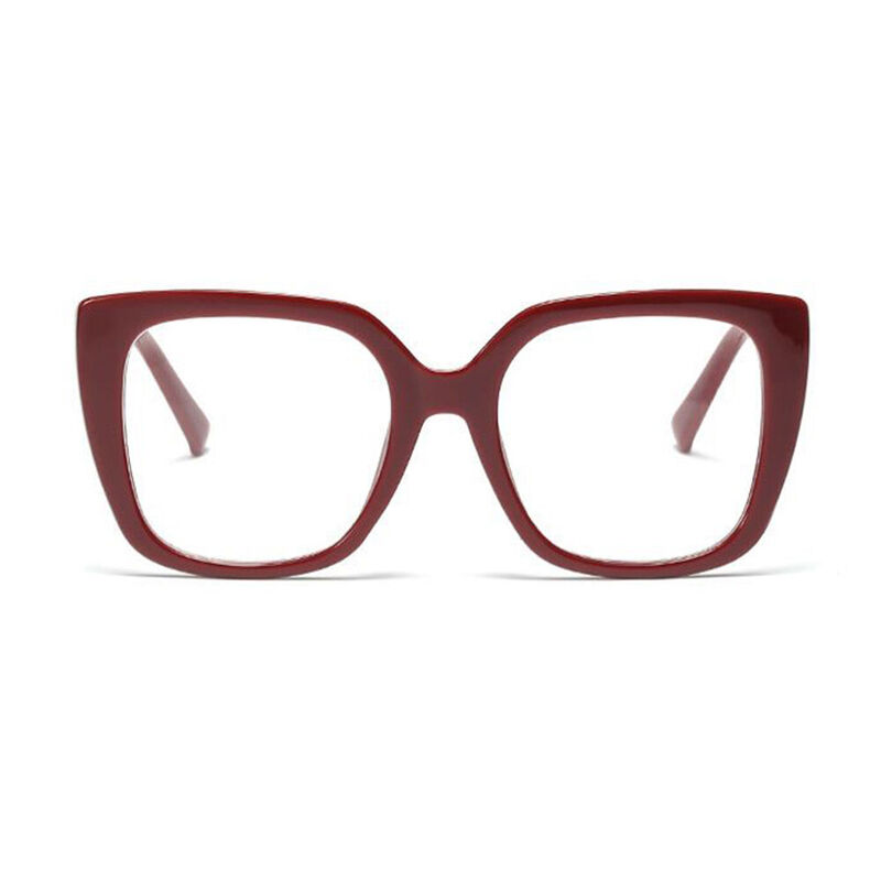 Wanda Cat-Eye Red Glasses