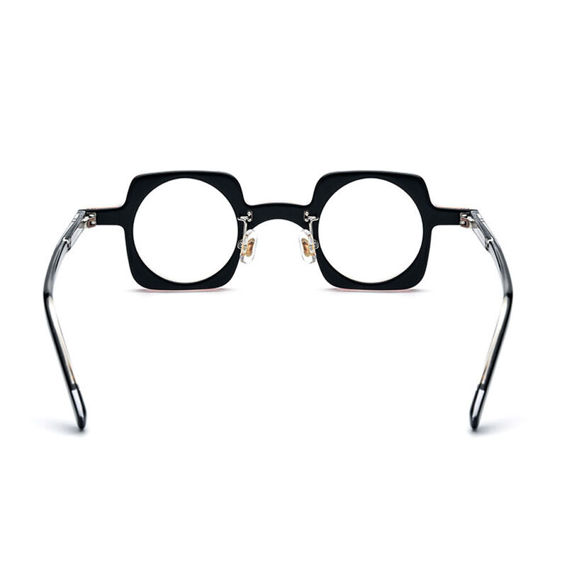 Todd Square Orange Black Glasses