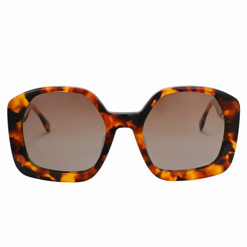 Renecia Geometric Tortoise Sunglasses
