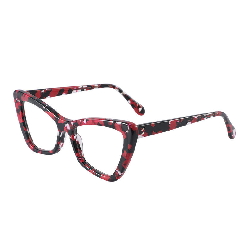 Silva Cat Eye Red Glasses