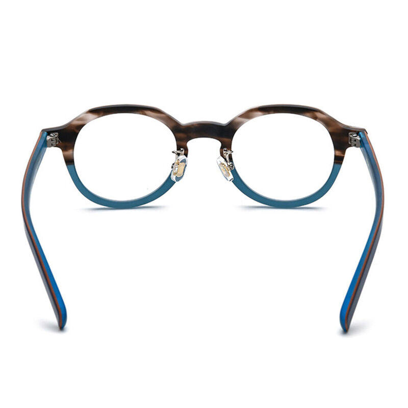 Faire Round Blue Glasses