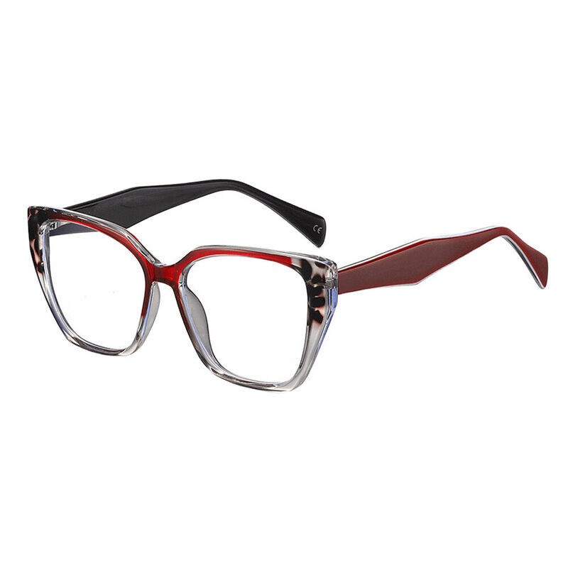 Haggai Cat Eye Red Glasses