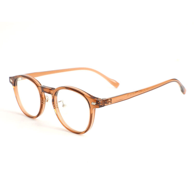 Maxine Round Brown Glasses