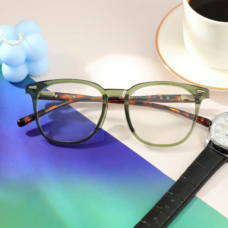 Lunettes de Vue Archibald Carré Vert