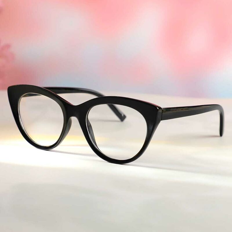Lunettes de Vue Eleanore Cat Eye Noir
