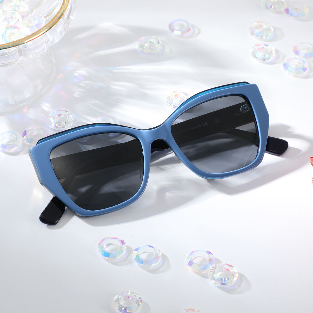 Phoenix Cat Eye Blue Sunglasses