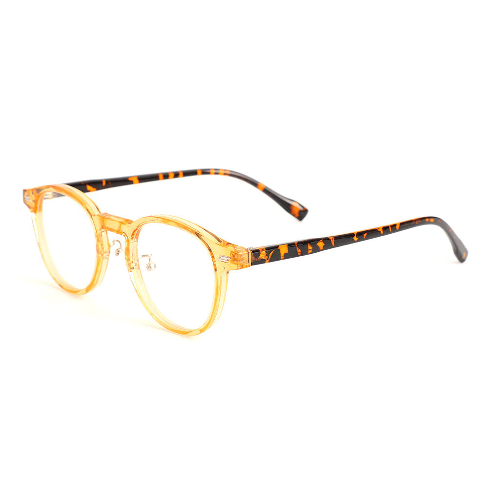 Maxine Runde Gelbe Brille