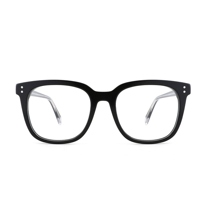 Newman Square Black Glasses