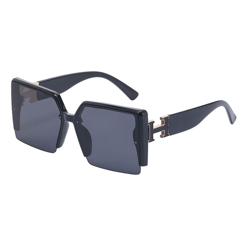 Helia Square Black Sunglasses