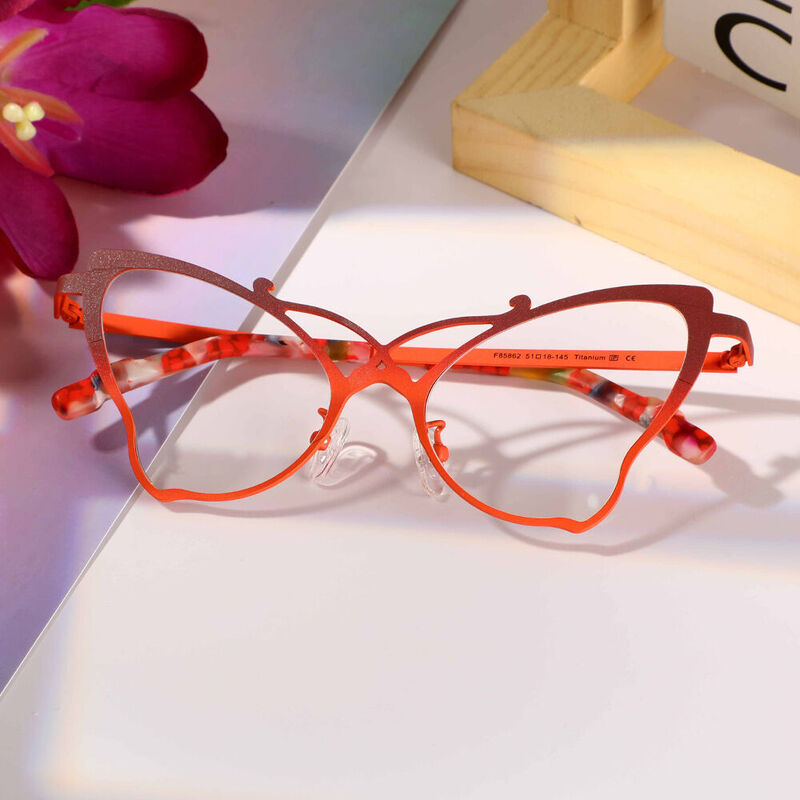 Vaugha Cat Eye Braune Brille