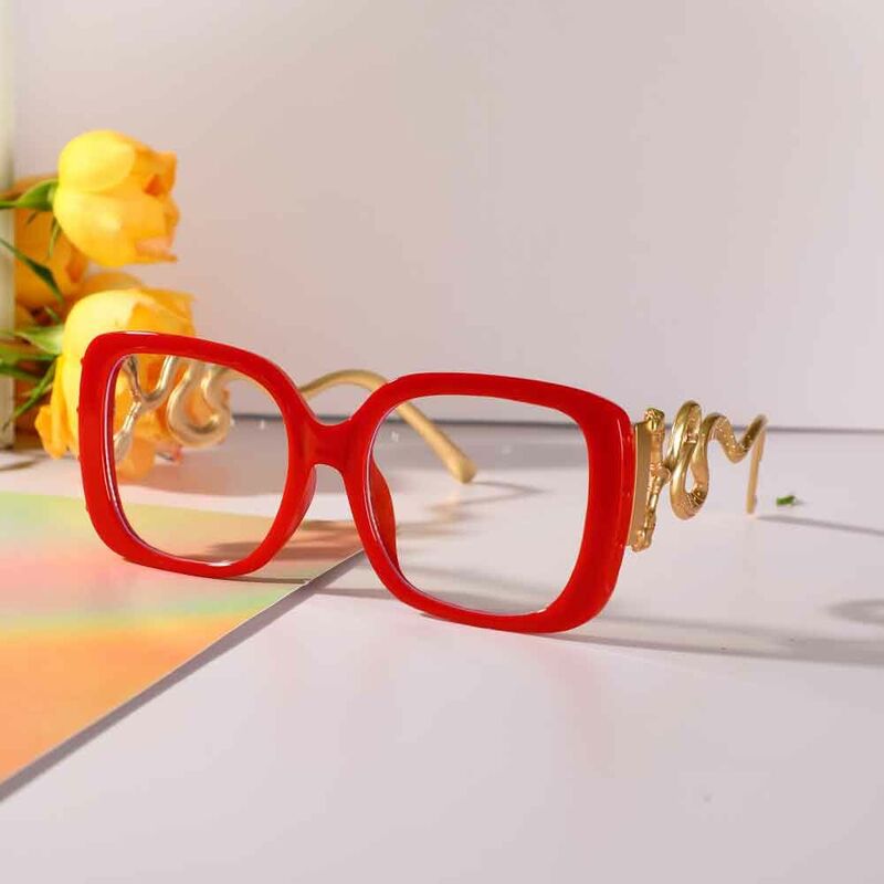 Duncan Square Red Glasses