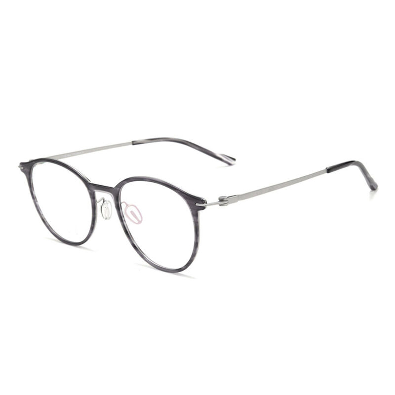 Eliot Round Gray Glasses
