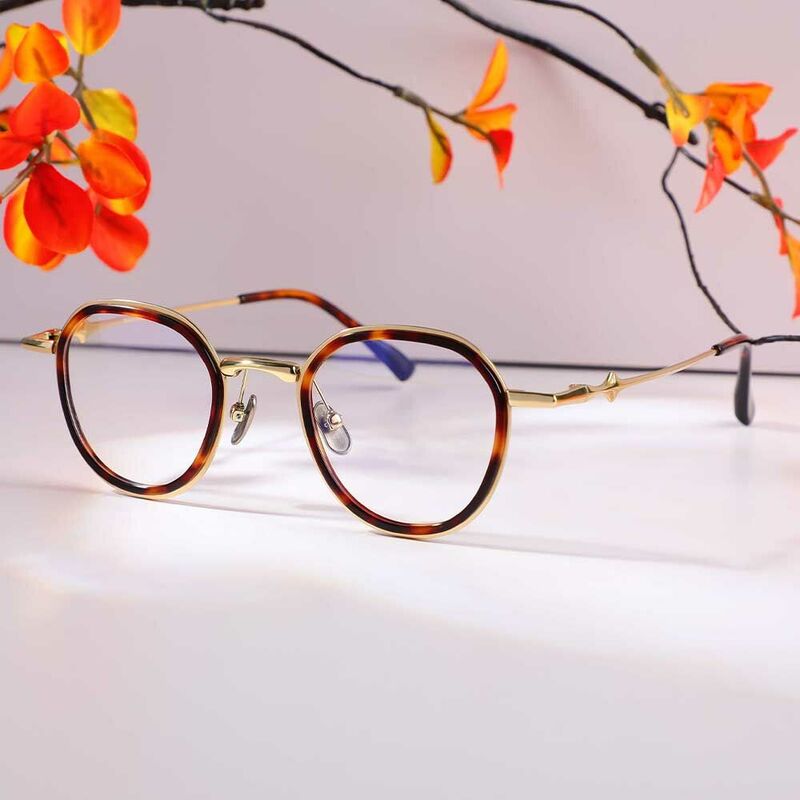 Heloise Runde Schildkröte Brille