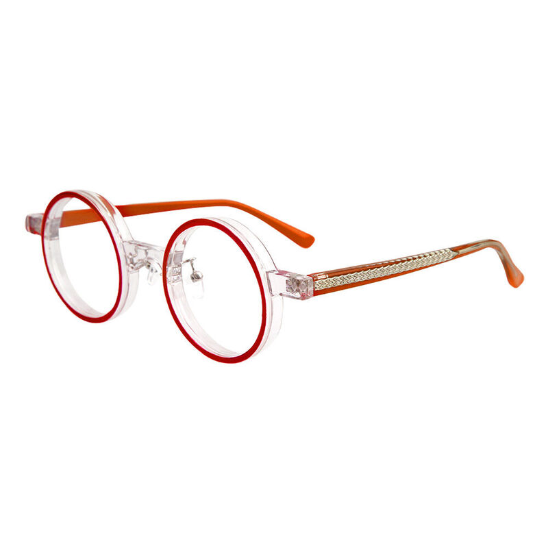 Orville Runde Orange Brille