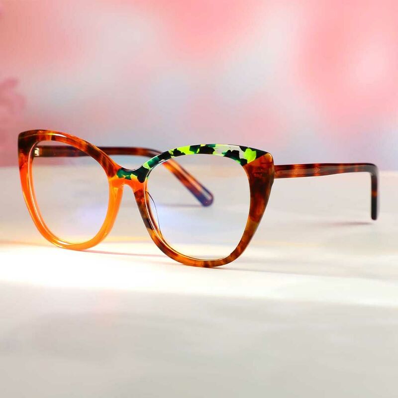 Occhiali da Vista Sid Cat Eye Arancione