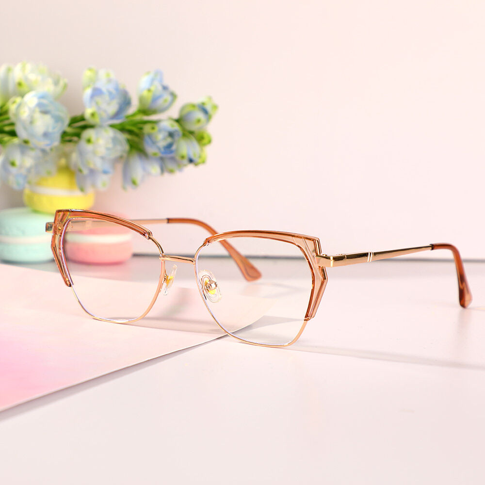 Beardd Cat Eye Champagne Brille