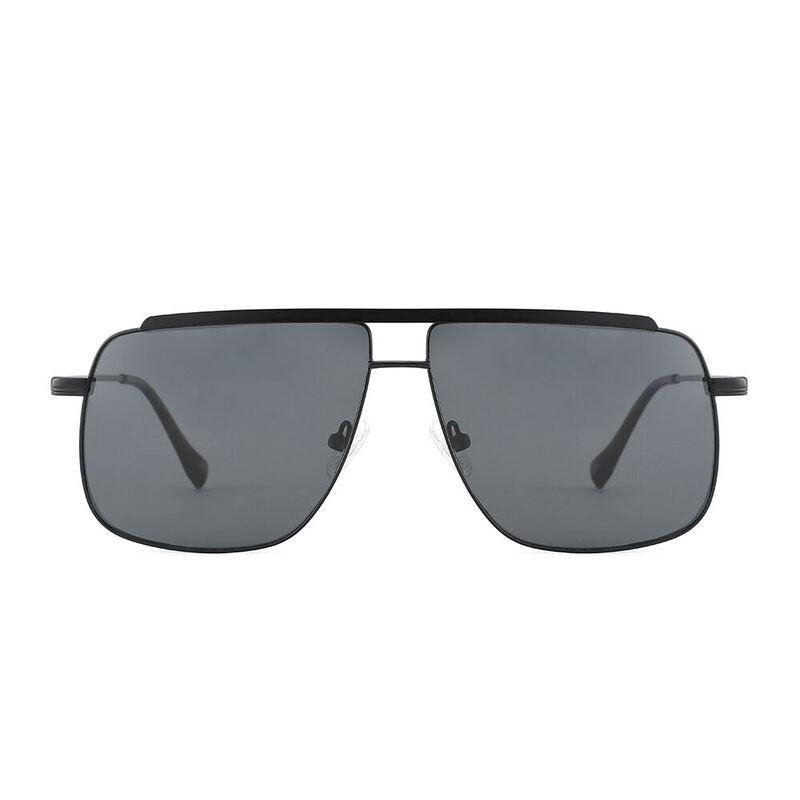 Retro Fame Aviator Black Sunglasses