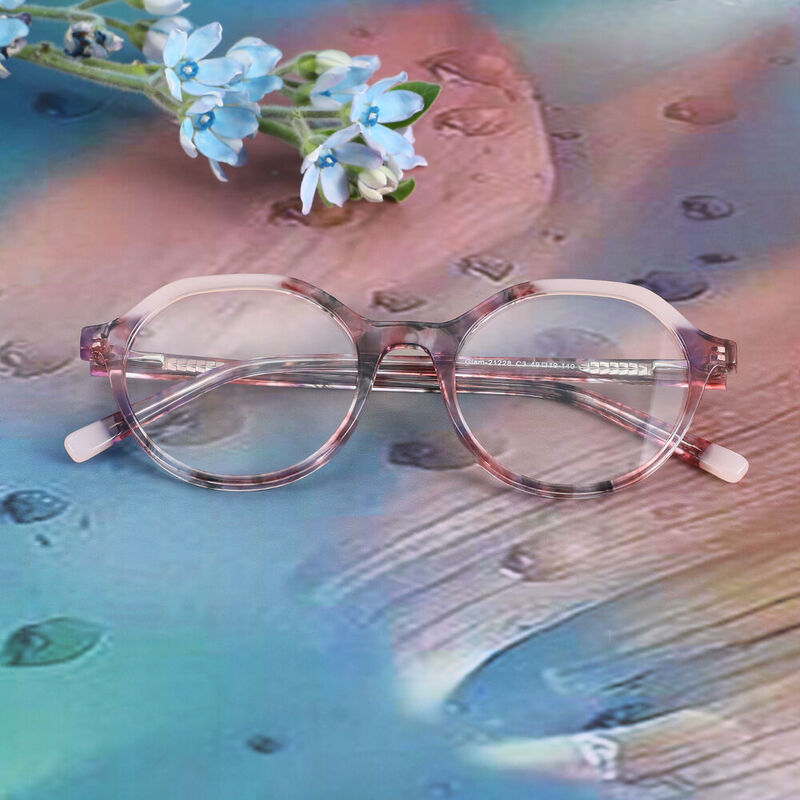Ruskin Round Pink Glasses
