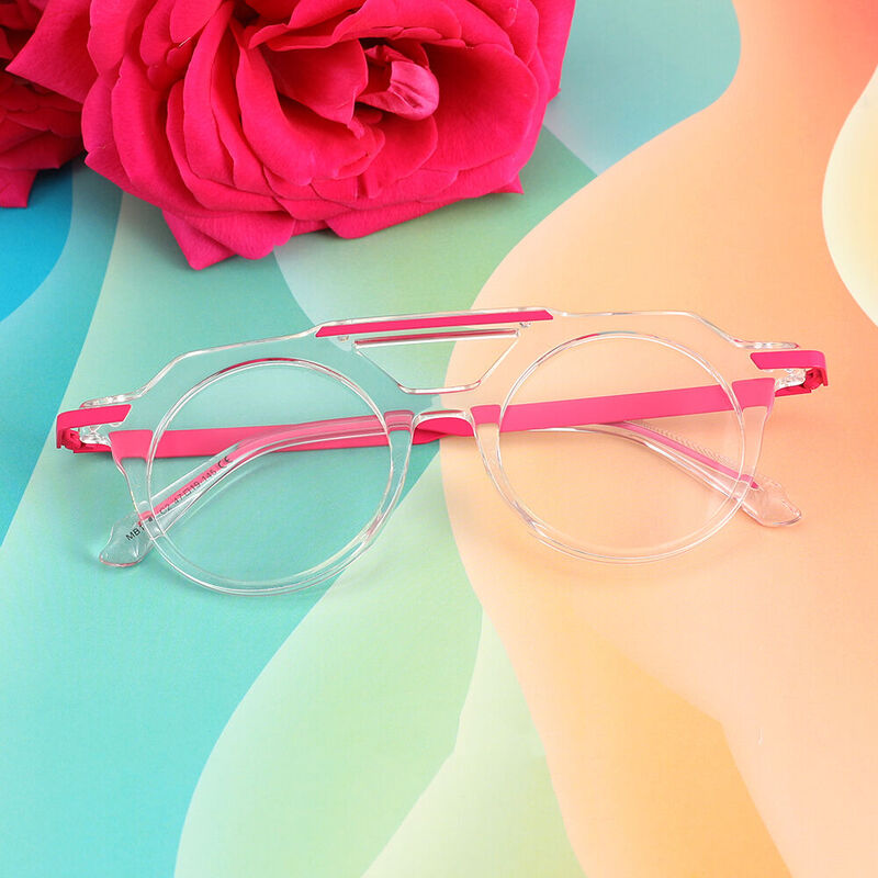 Justine Aviator Clear Glasses