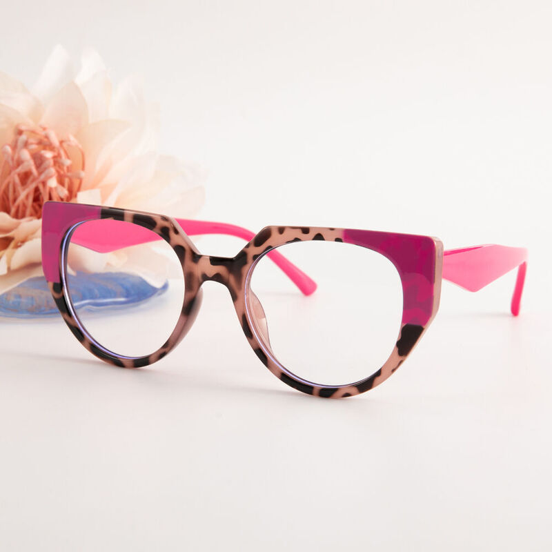 Isaac Cat Eye Pink Glasses