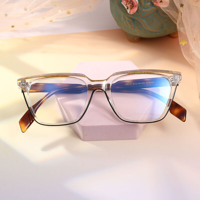 Shanell Square Brown Glasses