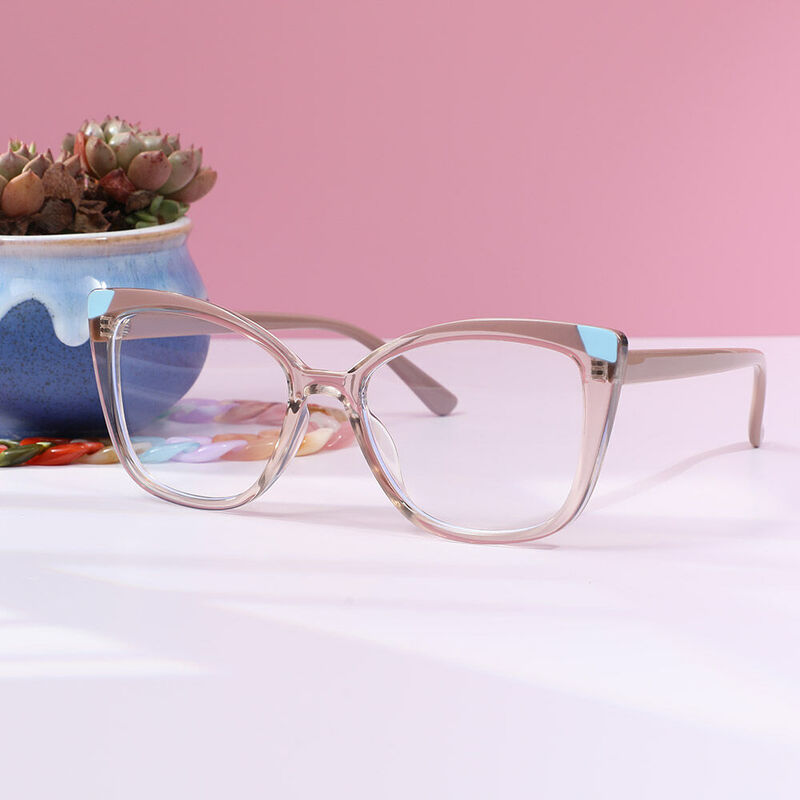 Olga Cat Eye Clear Glasses