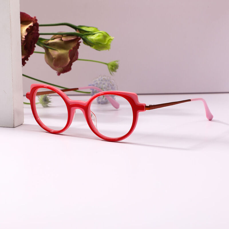 Occhiali da vista Bertr Cat Eye Rosso
