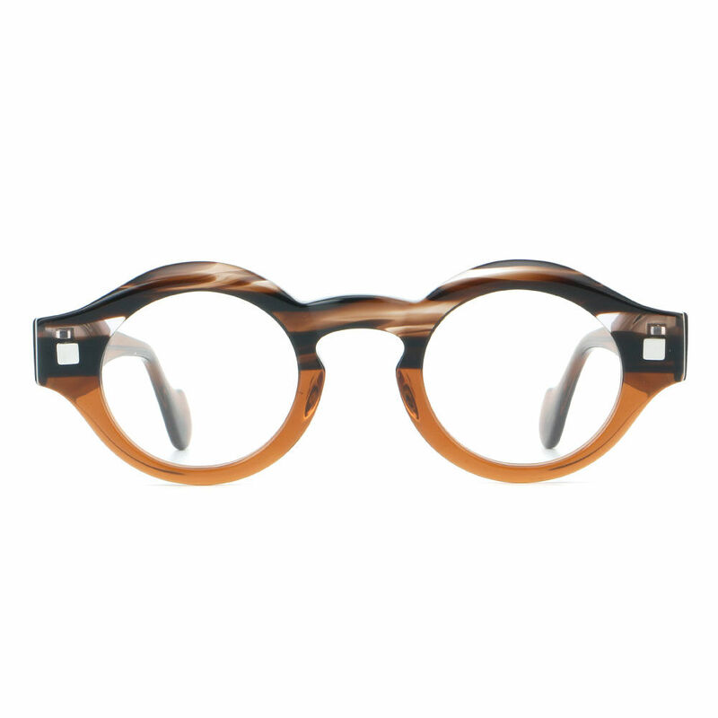 Beatr Runde Braune Brille