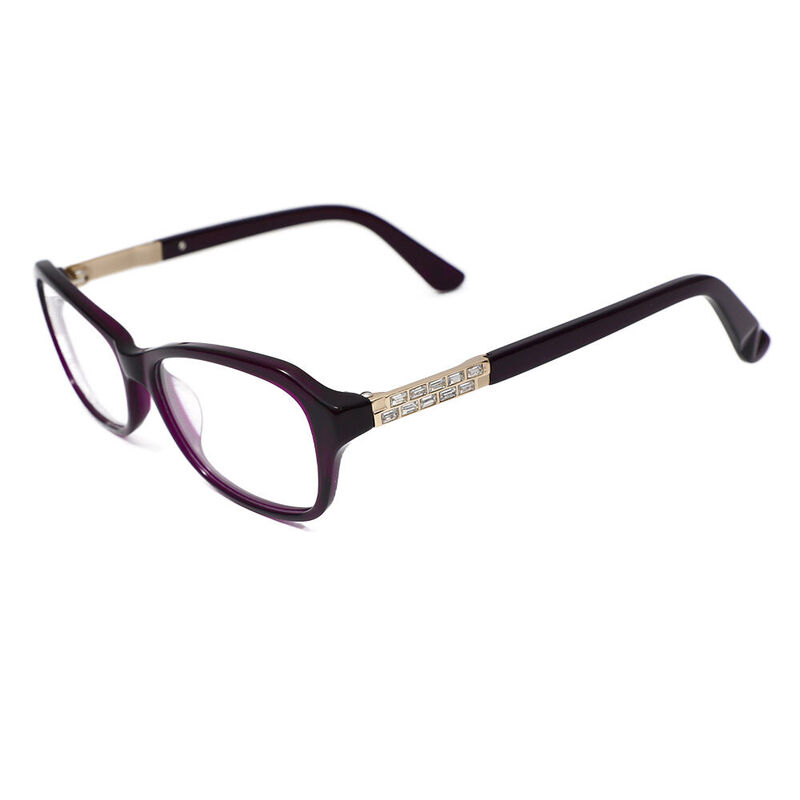 Steinbecie Rectangle Purple Glasses