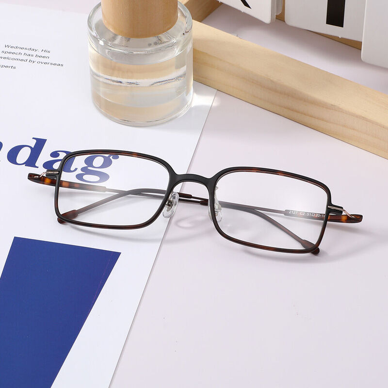 Ottea Rectangle Tortoise Glasses