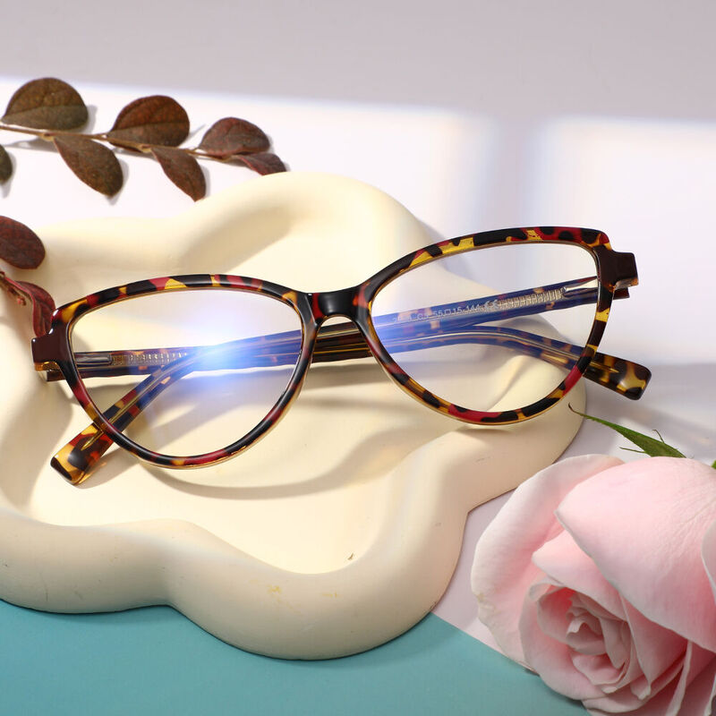 Pansy Cat Eye Tortoise Glasses