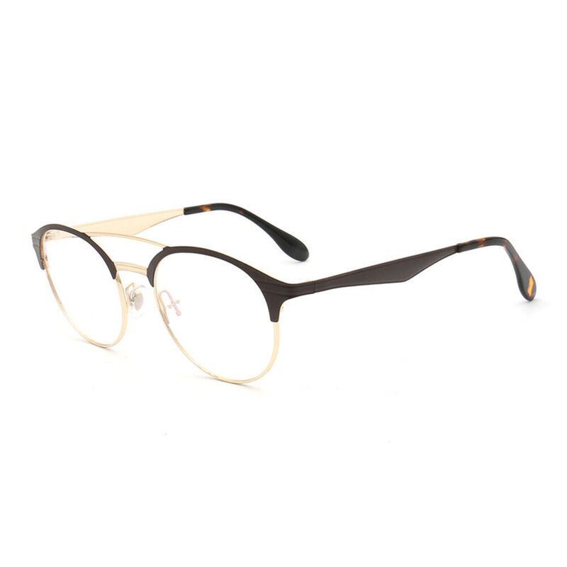 Lunettes de Vue Addison Aviator Doré