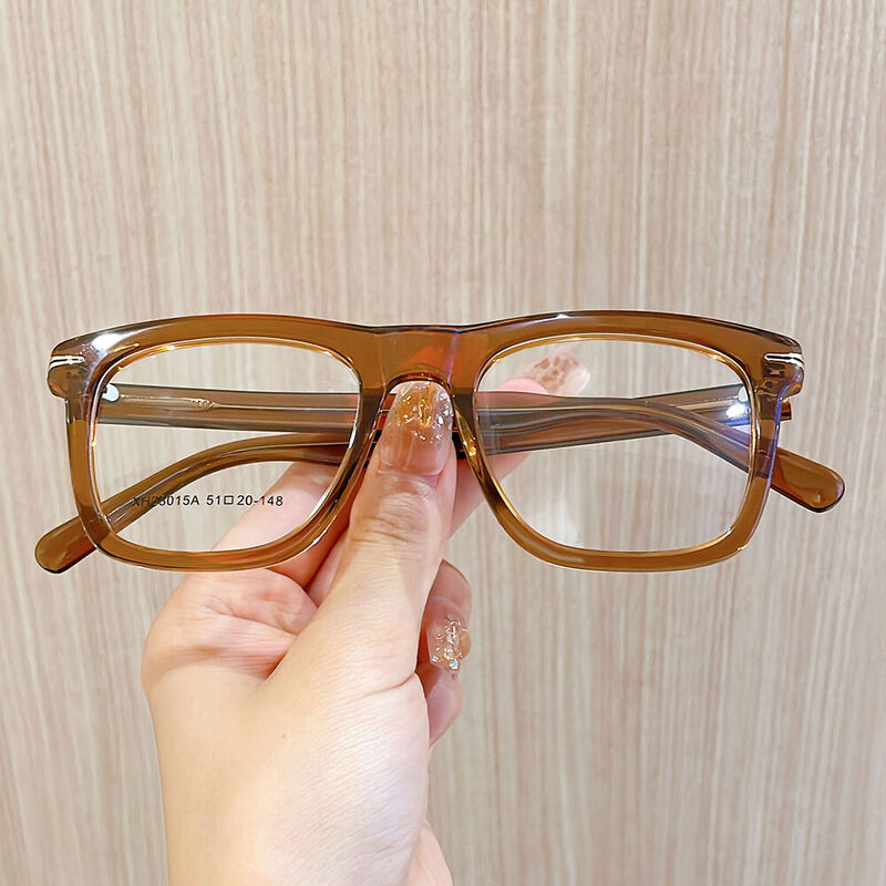 Frankl Square Brown Glasses