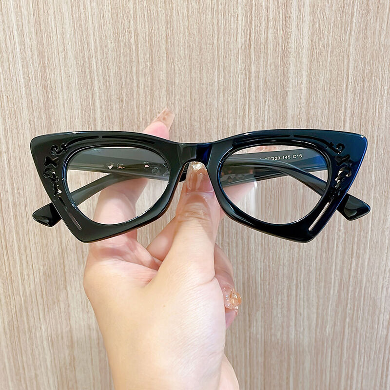 Lunettes de Vue Aldrida Cat Eye Noir