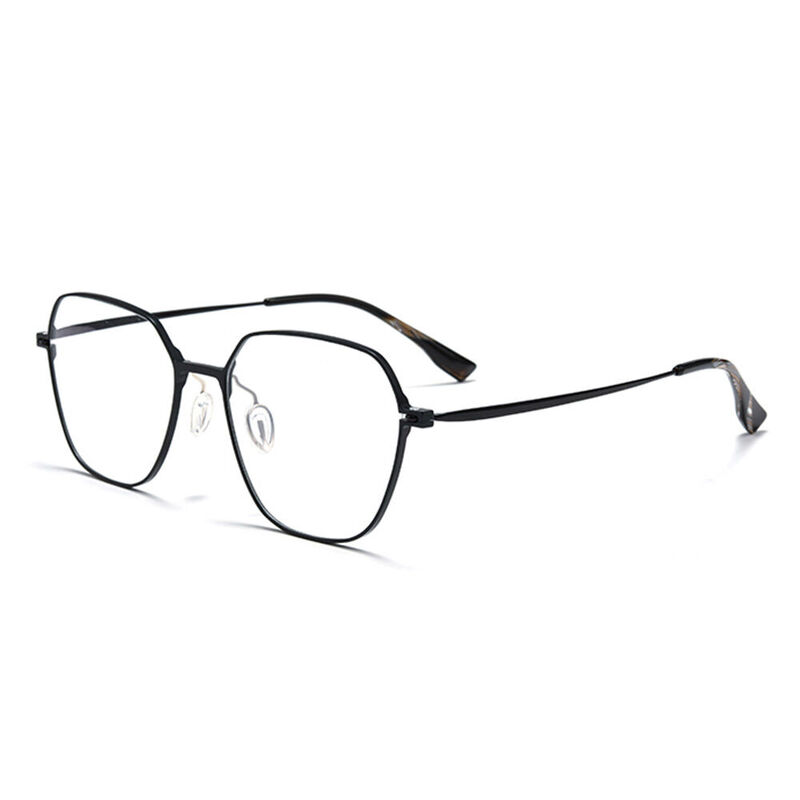 Charles Geometric Black Glasses