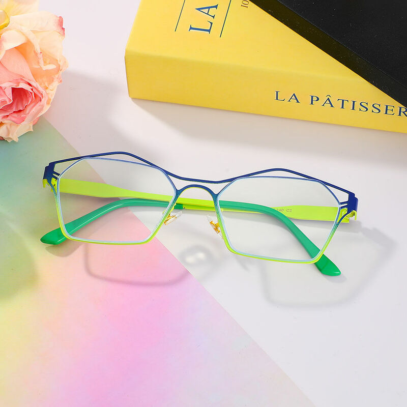 Field Geometric Blue Glasses