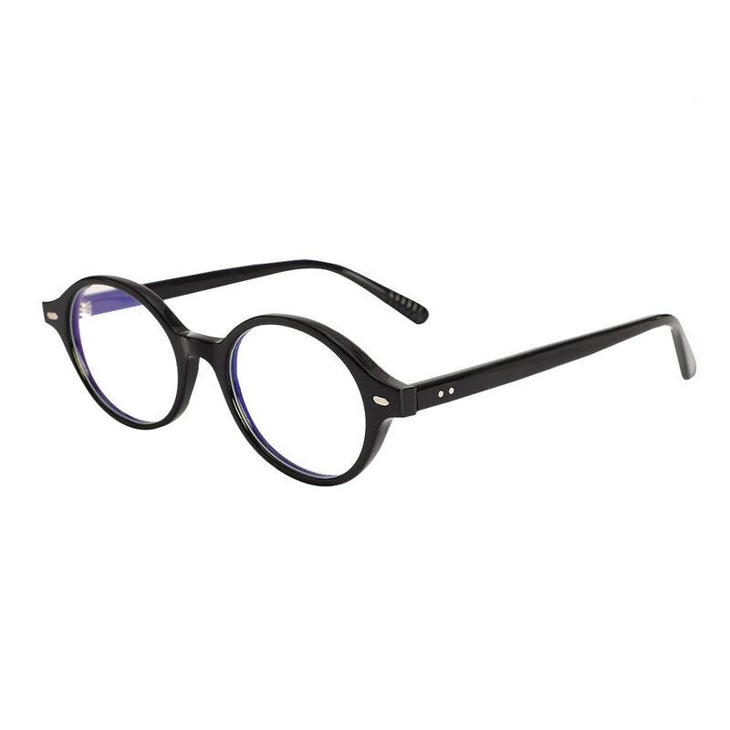 Faithe Oval Black Glasses