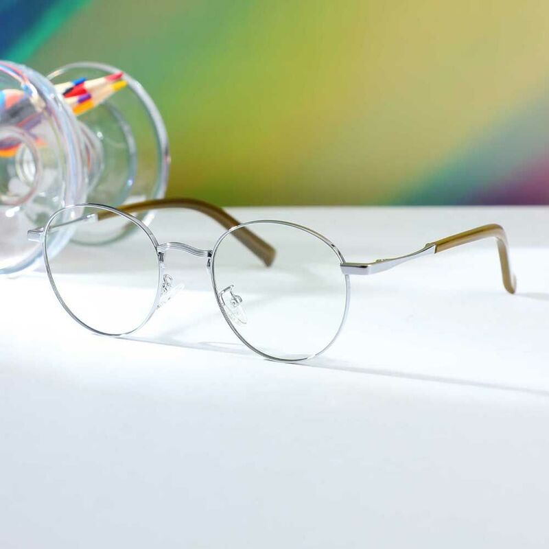 Owen Round Silver Glasses
