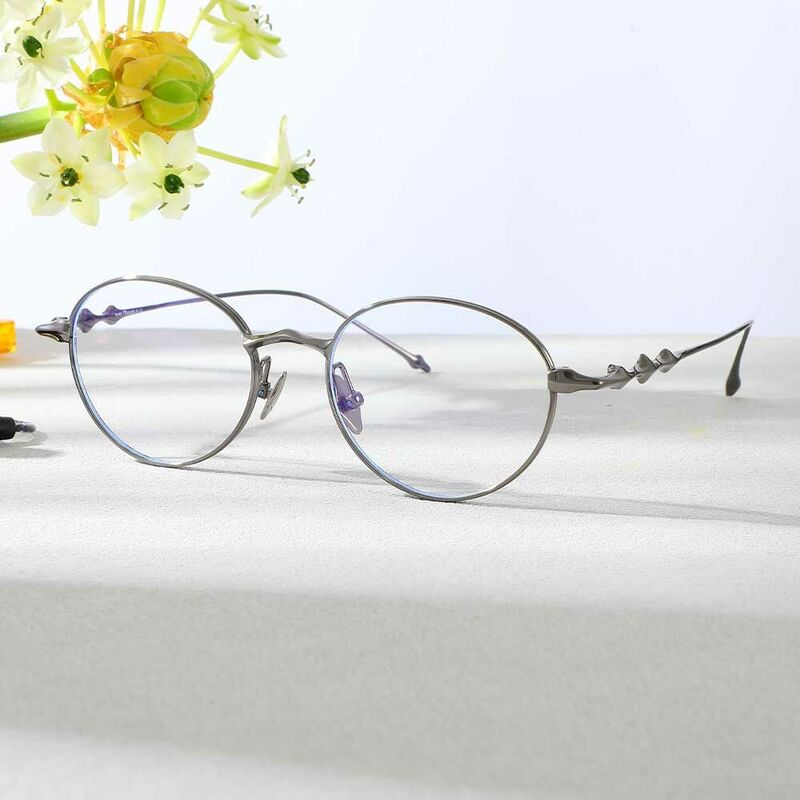 Occhiali da Vista Kristin Ovale Piombo