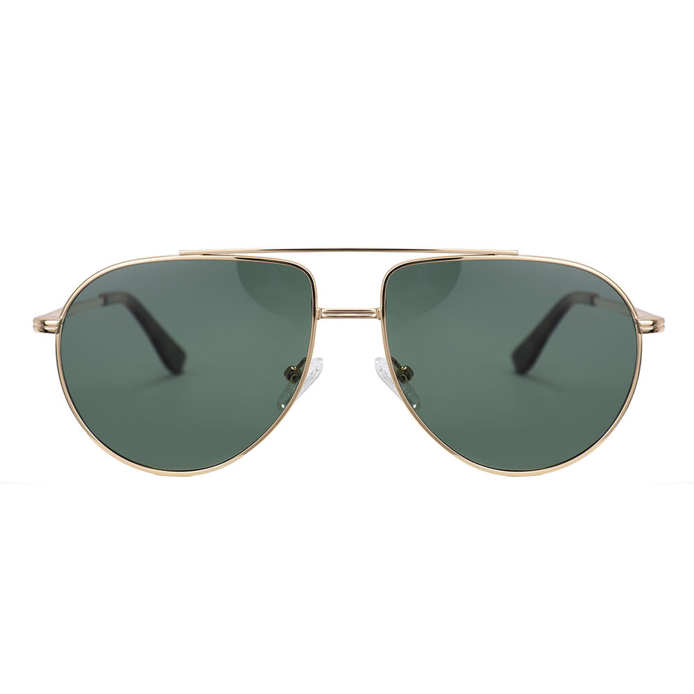 Vargas Aviator Green Sunglasses