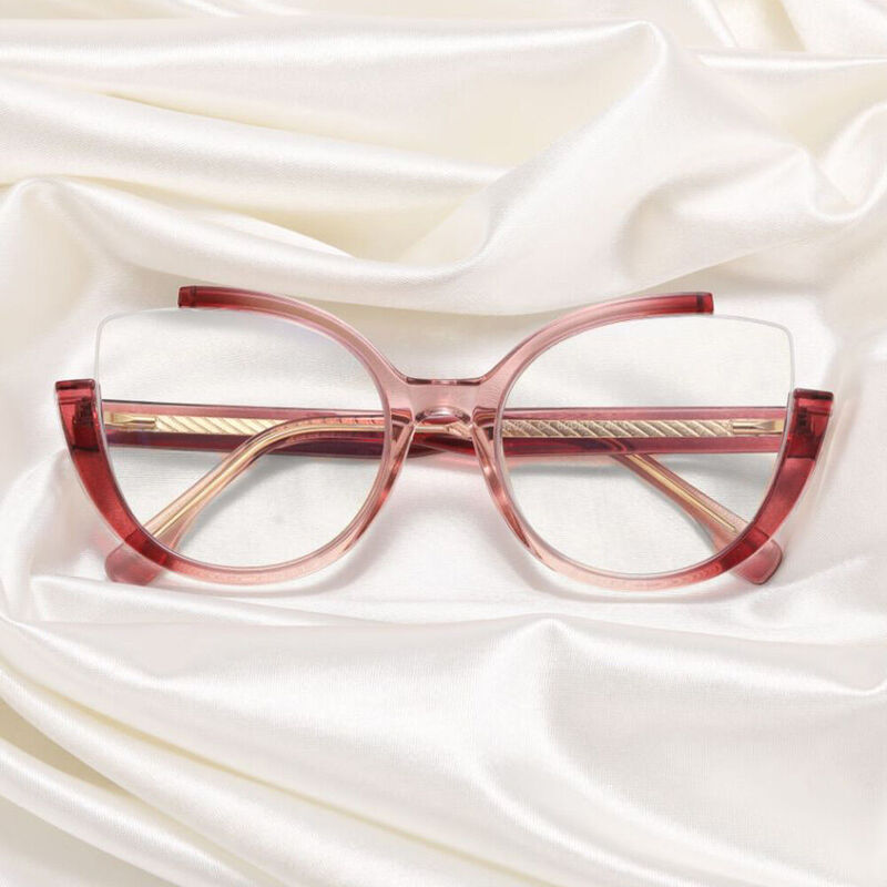 Kellee Cat Eye Pink Glasses