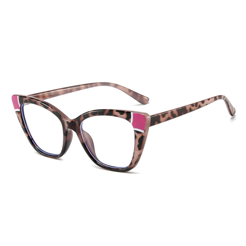 Xenia Cat Eye Pink Tortoise Glasses
