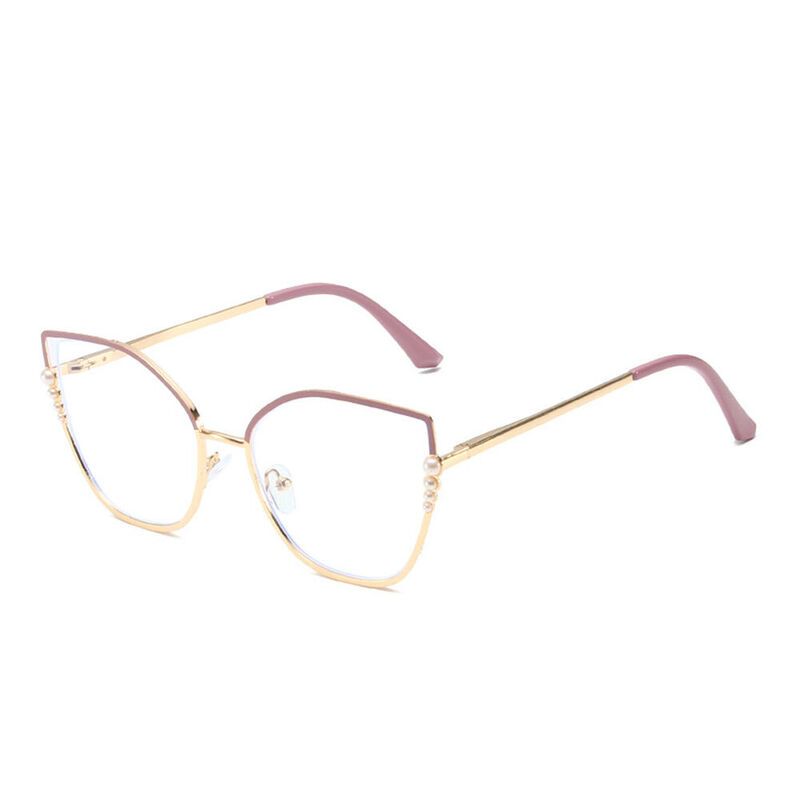 Yile Cat Eye Pink Glasses