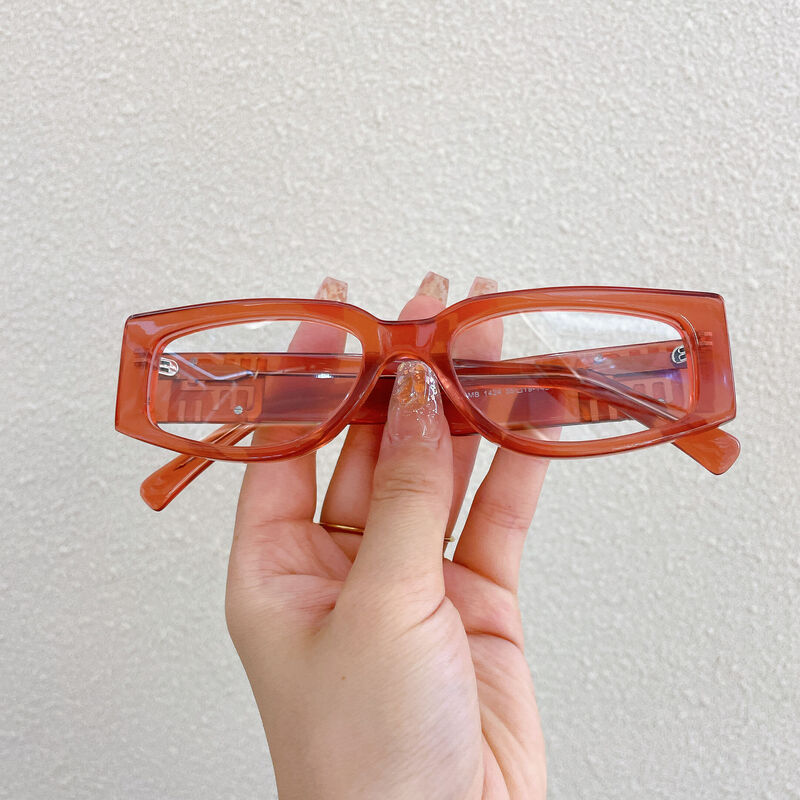 Olg Oval Red Glasses