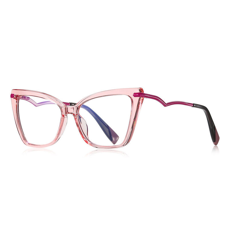 Dupont Cat Eye Pink Glasses